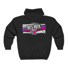 PERZA’s 90’s ROCK ONLY Violetti Logo Vetoketjuhuppari
