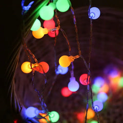 10M USB/Battery-Powered Ball LED String Lights - Waterproof Lights for Outdoor Decor - candletown.net