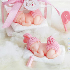 10pcs Baby Shower Favor Gift - Sleeping Baby Smokeless Candle - candletown.net