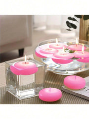 10pcs Pink Water Floating Candles - Perfect for Weddings, Home & Aromatherapy - candletown.net