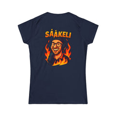 Kaasukeisari “On Air” Ladyfit T-Paita — Sååkeli Fire Podcast