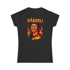 Kaasukeisari “On Air” Ladyfit T-Paita — Sååkeli Fire Podcast