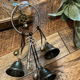 1pc witch bell doorknob hanging decorative wicker wind chime home decoration - candletown.net