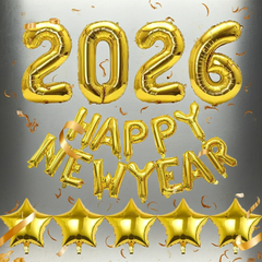 23-Osainen 2026 Uudenvuoden Ilmapallosetti