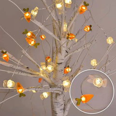 2M 20LED Easter Rabbits String Light Carrot Chick Eggs Fairy Light Garland Decoration Happy Easter Party for Home Kids Gift 2024 - candletown.net