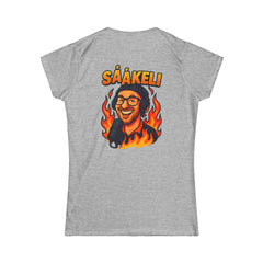 Kaasukeisari “On Air” Ladyfit T-Paita — Sååkeli Fire Podcast