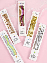 6Pcs Curved Cake Candles - Perfect for Birthdays, Baby Showers & Party Decor - candletown.net
