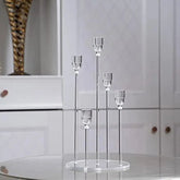 Acrylic 5-Arm Candelabra Set - candletown.net
