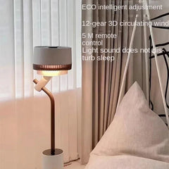 Air Circulator Household Fan Light Sound Table Vertical Intelligent Shaking Head Floor Small Electric Fan Mini Air Conditioner - candletown.net