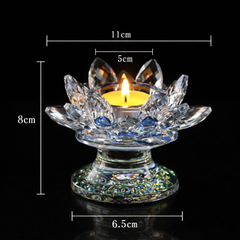 Crystal Lotus Tealight Holder - candletown.net