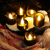 Black LED Candle Lamp Battery Operated Tea Light - Versatile Decoration for Any Occasion - candletown.net