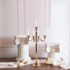 Candelabra Candle Holder - 5 Arm Candlestick for Halloween, Weddings, and Parties - candletown.net