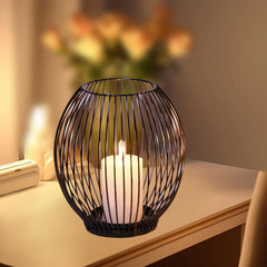 Candles Stand Party Home Pillar Candle Holder Metal Cage Candlestick for Housewarming New Year Wedding Farmhouse Anniversary - candletown.net
