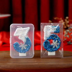 Christmas Flameless Frozen Birthday Candles 0-9 for Cakes - candletown.net