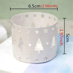 Christmas Hollow Candle Holder - Festive Candleholder for Home & Party Decor - candletown.net