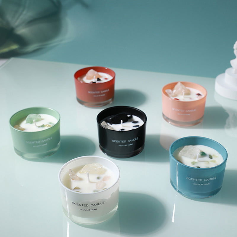 Crystal Glass Handmade Aromatherapy Candle – Elegant and Tranquil - candletown.net