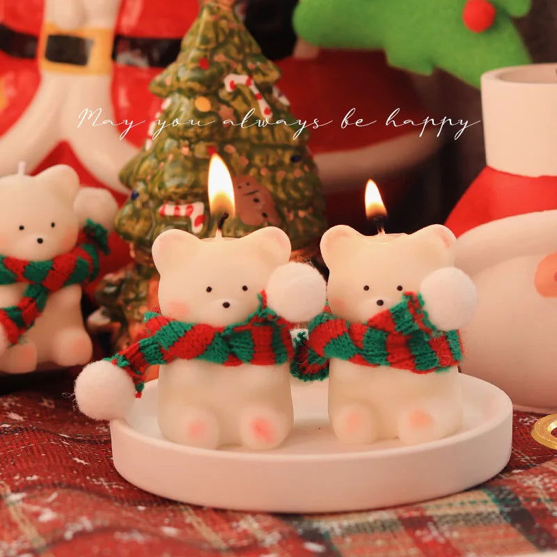 Cute Small Bear Candle - Soy Wax Aromatherapy Candle for Birthday & Christmas Gifts - candletown.net