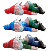 Drunk Garden Gnome Resin Sculpture for Outdoor Decoration - candletown.net