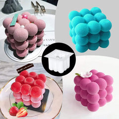 Cube Bubble Candle Silicone Mold Set