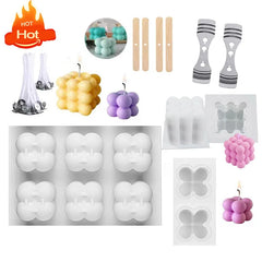 Cube Bubble Candle Silicone Mold Set - candletown.net