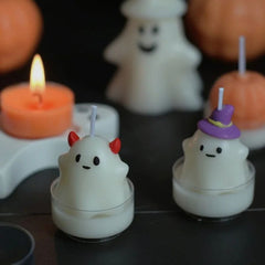 Halloween Little Ghost and Pumpkin Aroma Candles - Cute & Spooky Halloween Decoration - candletown.net