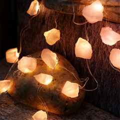Himalayan Salt String Lights - 10 LED Crystal Warm Glow - candletown.net