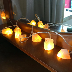 Himalayan Salt String Lights - 10 LED Crystal Warm Glow - candletown.net