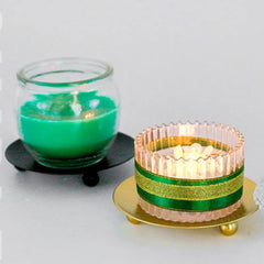 Iron Plate Candle Holder - Decorative Stand for Pillar & Ball Candles - candletown.net