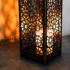 Middle Eastern Arab Metal Vintage Wind Lantern - candletown.net