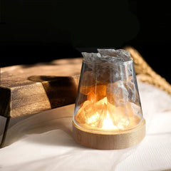 Natural Himalayan Salt Crystal Lamp with Essential Oil Diffuser - candletown.net