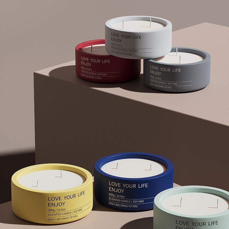 Nordic Creative Ceramic Aromatherapy Candle – Scandinavian Elegance and Tranquility - candletown.net