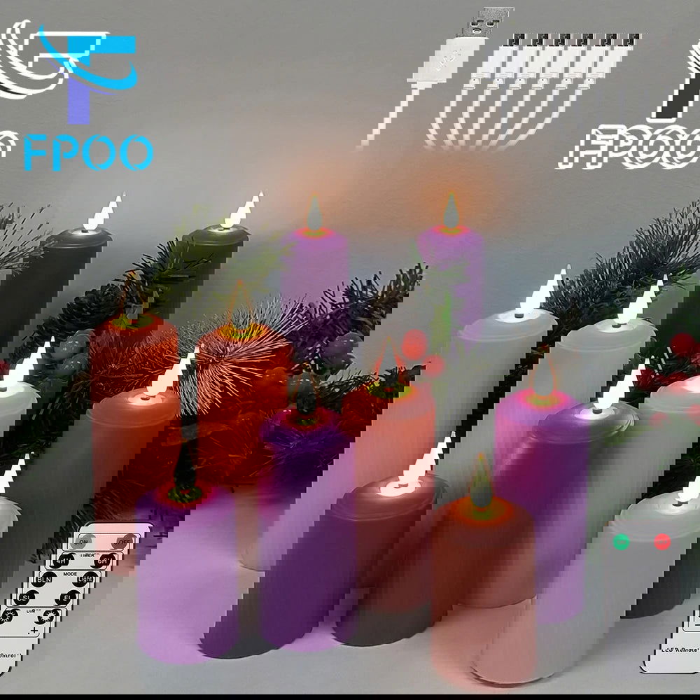 Rechargeable LED Candles - USB Charging & Waterproof Flickering Flame - candletown.net