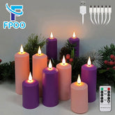 Rechargeable LED Candles - USB Charging & Waterproof Flickering Flame - candletown.net