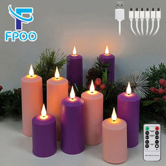 Rechargeable LED Candles - USB Charging & Waterproof Flickering Flame - candletown.net