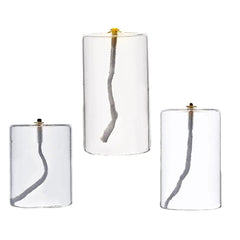 Refillable Glass Oil Candle - Elegant Oil Lamp for Dining, Parties, Christmas, and Weddings - candletown.net