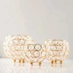 Retro Crystal Cup Candle Holder - Perfect for Weddings and Elegant Decoration - candletown.net