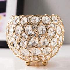 Retro Crystal Cup Candle Holder - Perfect for Weddings and Elegant Decoration - candletown.net