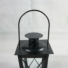 Retro Metal Lantern Candle Holder - Romantic Black/White - Home Decoration - candletown.net