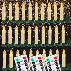 Flameless LED Taper Candles for Christmas Tree - candletown.net