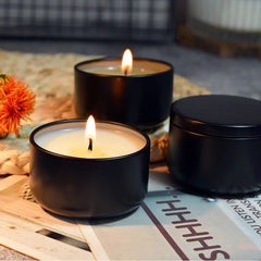 18h Citronella Candle – Natural Mosquito Repellent in Black Tin - candletown.net