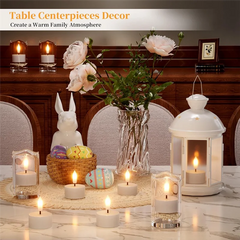 Ladattavat LED Tuikut – 6 kpl latausasemalla