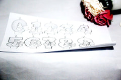 Pink Bow Number Candle – Elegant Cake Topper for Birthdays & Celebrations - candletown.net