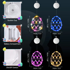 LED Easter Egg Window Light