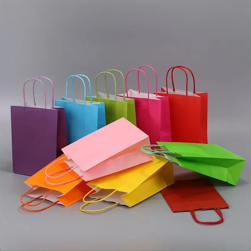 Colorful Paper Gift Bags – Multiple Shades for All Celebrations - candletown.net
