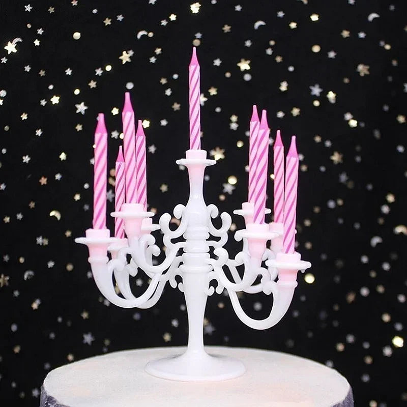 Cake Candle Set with Holders (9pcs) - candletown.net