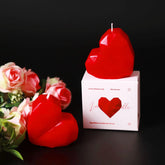 Red Heart Shaped Scented Candle