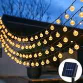 Solar Crystal Globe String Lights