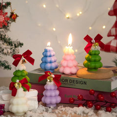 Christmas Figure Candle – Tree, Pine Cone & Snowman Design - candletown.net
