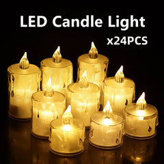 24PCS LED Flameless Candle Set - candletown.net