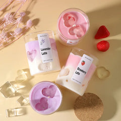 Latte Glow Aromaterapiakynttilä – Soijavahainen Lasikynttilä